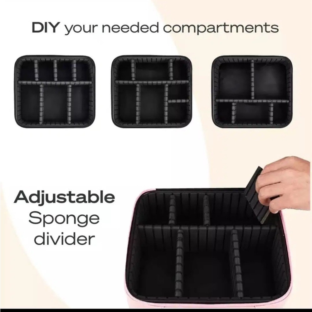 Pink Travel/Storage cosmetic case - Picture 6 of 7
